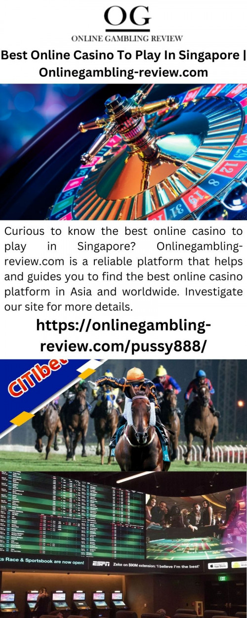 Curious to know the best online casino to play in Singapore? Onlinegambling-review.com is a reliable platform that helps and guides you to find the best online casino platform in Asia and worldwide. Investigate our site for more details.


https://onlinegambling-review.com/