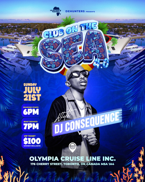 HUNTER TV AFRICA is organizing CLUB ON THE SEA 4.0 event by HUNTER TV AFRICA on 2024–07–21 07 PM in Canada, we are selling the tickets for CLUB ON THE SEA 4.0. https://www.ticketgateway.com/event/view/club-on-the-sea-4-0