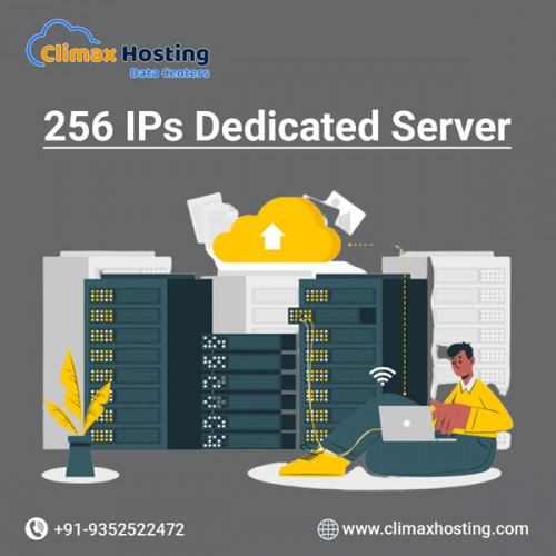 Experience unparalleled performance and reliability with Climax Hosting's 256 IPs dedicated server solution. Our state-of-the-art infrastructure ensures optimal uptime and seamless scalability to accommodate your growing business needs. With 256 dedicated IPs at your disposal, you gain enhanced security and control over your online presence. Trust Climax Hosting to deliver the utmost in speed, flexibility, and customization, empowering your business to thrive in today's competitive digital landscape. Whether you're running high-traffic websites, demanding applications, or resource-intensive databases, our 256 IPs dedicated server solution provides the robust foundation you need for success.