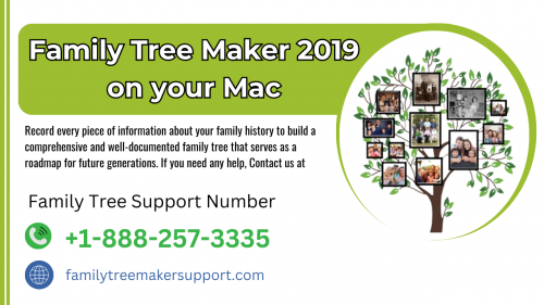 https://familytreemakersupport.com/how-to-setup-family-tree-maker-2019-on-mac/

The Family Tree Maker by Software MacKiev allows Mac users to build rich family histories. With its latest 2019 version, you can create detailed family trees, link relatives, and pinpoint them on maps. It also supports adding memorable events with photos and videos.