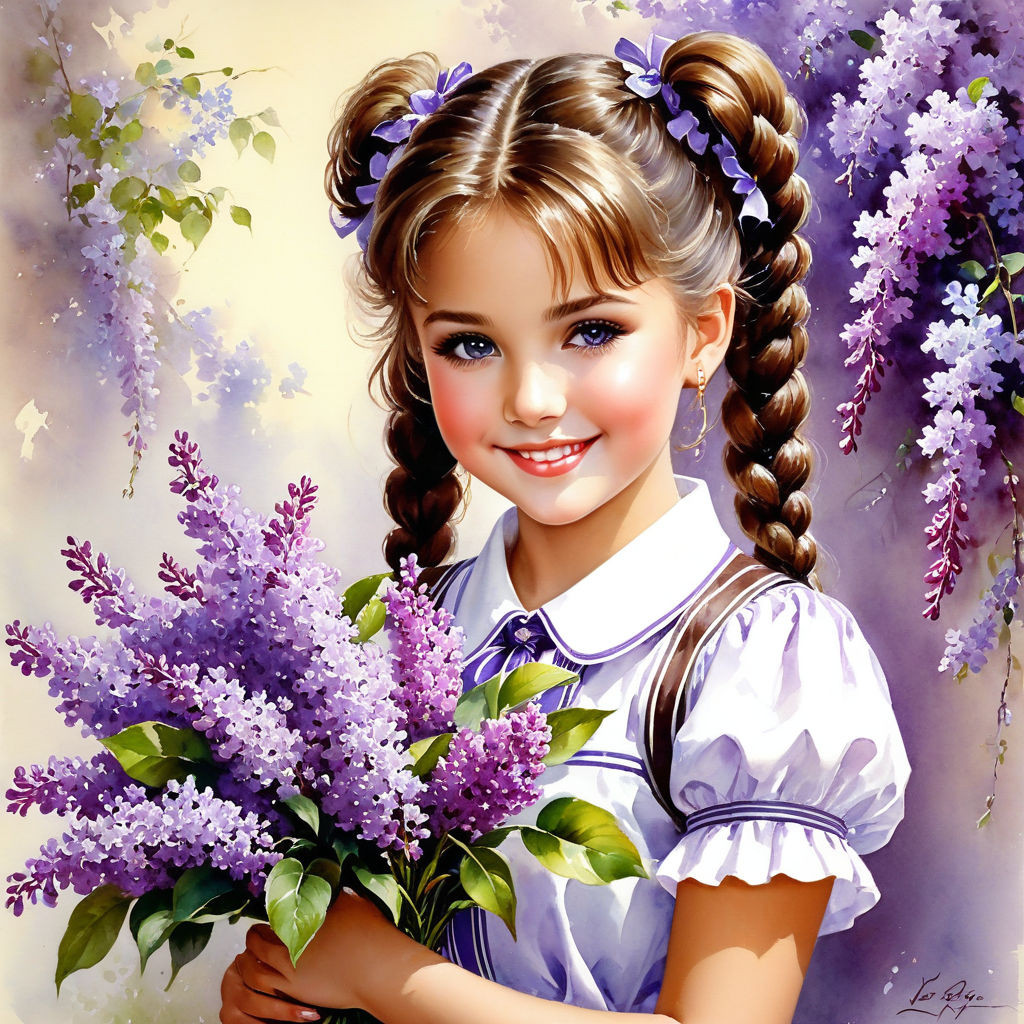 louis royo watercolor painting konstantin razumovs style bright beautiful in spring splashes (3)