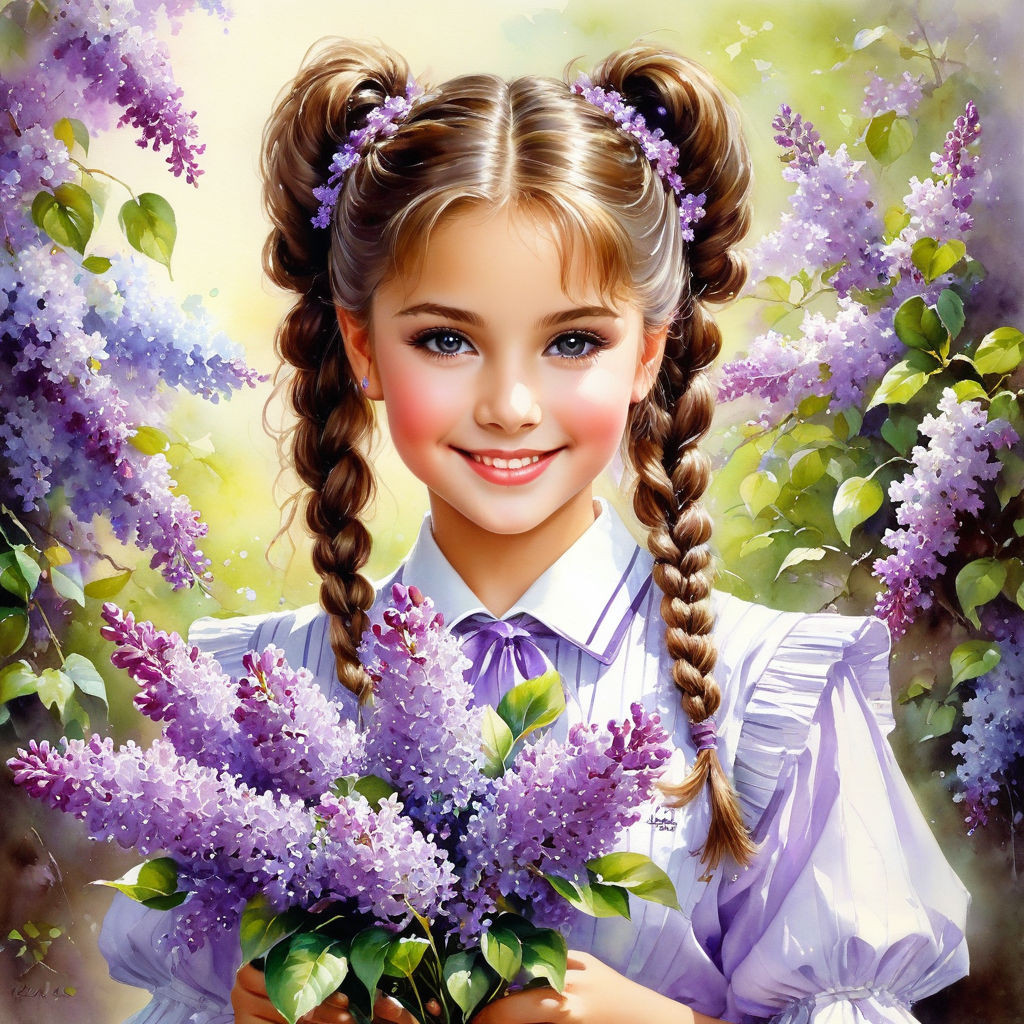 louis royo watercolor painting konstantin razumovs style bright beautiful in spring splashes (2)