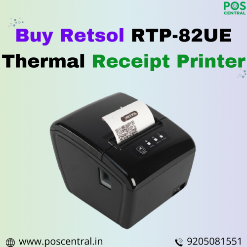 Introducing the Retsol RTP-82UE Thermal Receipt Printer, boasting a sleek shell design for contemporary aesthetics. Its wall-mount capability ensures space-saving installation, ideal for efficient use of your workspace. With easy drop-in paper loading, operations become convenient and hassle-free. Elevate your business operations with the Retsol 3" Thermal Receipt Printer RTP82UE. Discover the perfect blend of style and functionality at POS Central India. Visit for more details:https://www.poscentral.in/retsol-rtp-82ue-thermal-receipt-printer.html