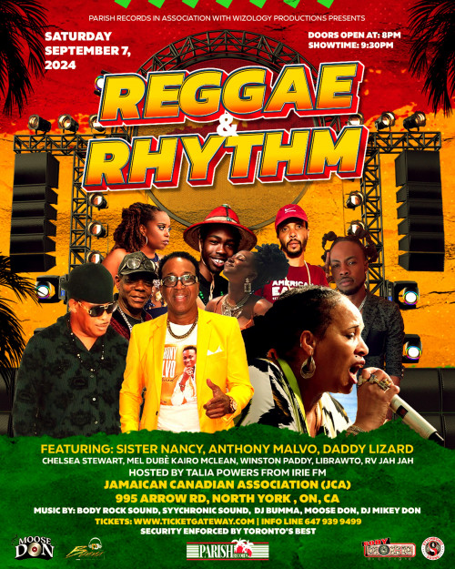 Parish Records is organizing REGGAE AND RHYTHM event by Parish Records on 2024–09–07 08 PM in Canada, we are selling the tickets for REGGAE AND RHYTHM. https://www.ticketgateway.com/event/view/reggae-and-rhythm