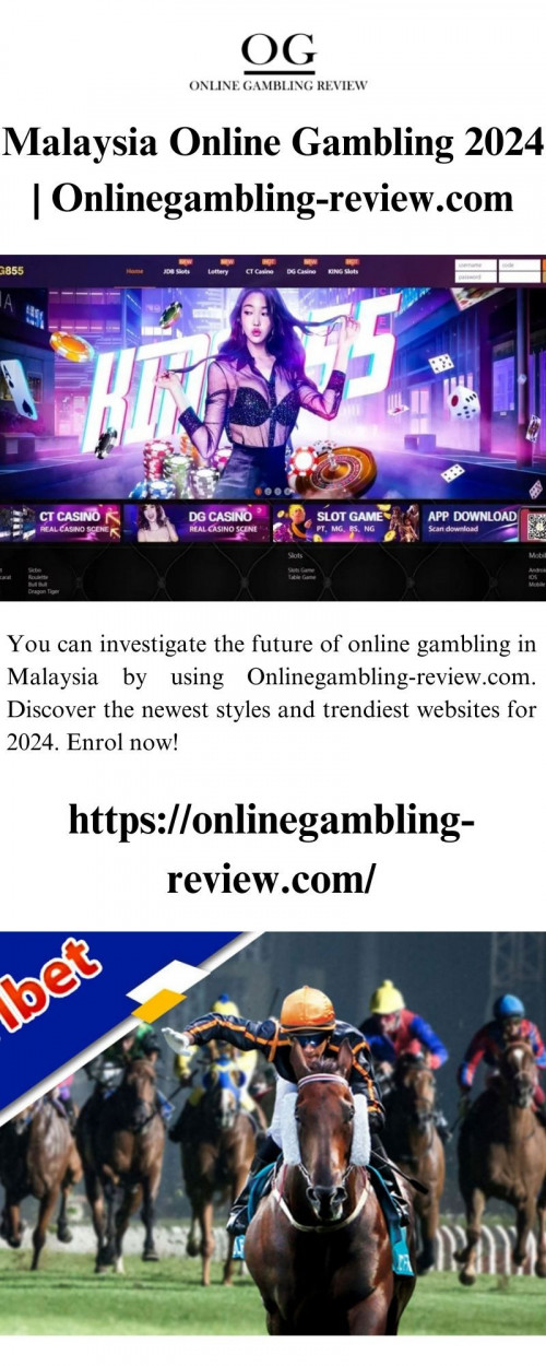 You can investigate the future of online gambling in Malaysia by using Onlinegambling-review.com. Discover the newest styles and trendiest websites for 2024. Enrol now!

https://onlinegambling-review.com/