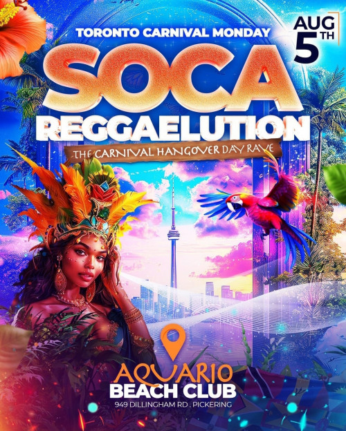 Freshcut De Mayor is organizing SOCA REGGAELUTION - CARNIVAL HANGOVER event by Freshcut De Mayor on 2024–08–05 04 PM in Canada, we are selling the tickets for SOCA REGGAELUTION - CARNIVAL HANGOVER. https://www.ticketgateway.com/event/view/soca-reggaelution---carnival-hangover