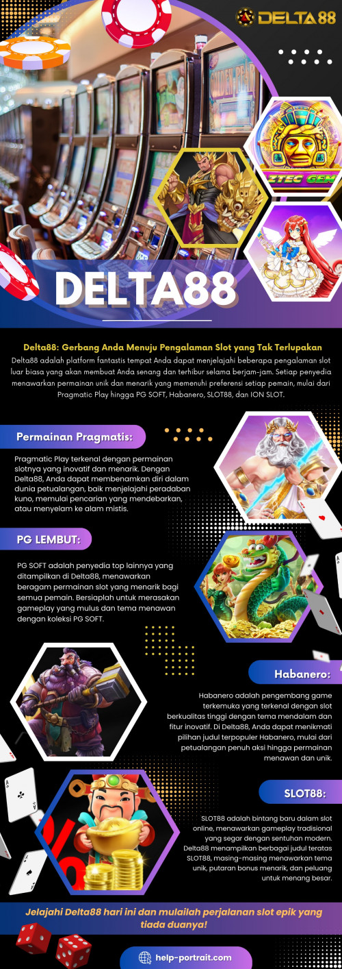 Delta88 menawarkan banyak koleksi permainan slot gacor yang sesuai dengan preferensi dan minat setiap pemain. Dari game klasik seperti slot Olympus hingga permen Blitz mutakhir, platform kami menawarkan beragam tema, gaya, dan fitur. Baik Anda menyukai peradaban kuno, makhluk mitos, atau petualangan zaman modern, Anda akan menemukan permainan slot yang memikat imajinasi Anda dan membuat Anda datang kembali untuk menonton lebih banyak lagi.

Situs Resmi: https://help-portrait.com/

Profil Kami: https://gifyu.com/helpportrait

Info lebih lanjut: 

https://tinyurl.com/24v6puow
https://tinyurl.com/2cxdoono
https://tinyurl.com/22y5sbtc