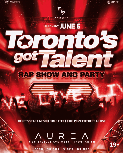 FTP is organizing Toronto's Got Talent event by FTP on 2024–06–06 10 PM in Canada, we are selling the tickets for Toronto's Got Talent. https://www.ticketgateway.com/event/view/toronto--got-talent