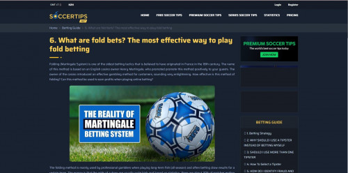 When exploring betting strategies, the Martingale system often emerges as a compelling approach due to its potential to recover losses through a systematic progression. Originating from casino games and adapted for various betting scenarios, including football, the Martingale strategy focuses on methodically managing and potentially recouping losses. However, it's also important to consider alternative strategies, such as fold betting so, what are fold bets? The most effective way to play fold betting involves strategically deciding when to continue or fold based on the game's dynamics. By understanding both the Martingale system and fold betting, you can gain a more comprehensive view of effective betting techniques and enhance your approach to football betting.
See more: https://soccertips.net/what-are-fold-bets-the-most-effective-way-to-play-fold-betting/