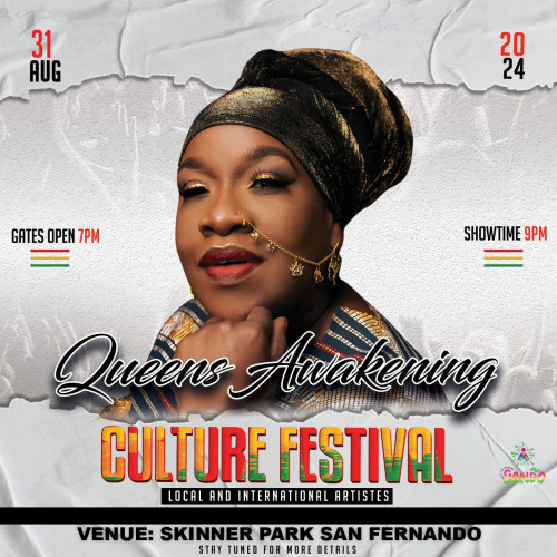Queen Omega is organizing Queens Awakening Culture Festival event by Queen Omega on 2024–08–31 09 PM in San Fernando City Corporation, we are selling the tickets for Queens Awakening Culture Festival. https://www.ticketgateway.com/event/view/queen-awakening-culture-festival