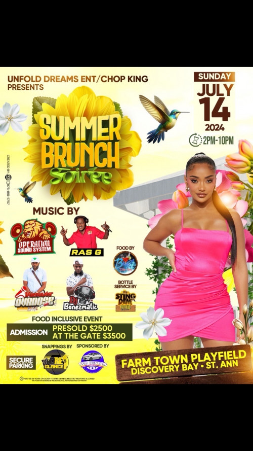 Summerbrunchsoiree is organizing Summer brunch soirée 2 event by Summerbrunchsoiree on 2024–07–14 05:15 PM in Jamaica, we are selling the tickets for Summer brunch soirée 2. https://www.ticketgateway.com/event/view/summer-brunch-soir-e-2