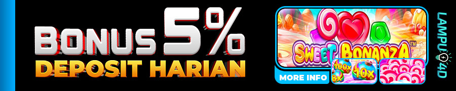 BONUS DEPO HARIAN 5% ALL GAME (KECUALI TOGEL)