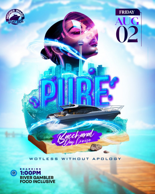 Higher Image is organizing PURE Day Cruise event by Higher Image on 2024–08–02 01 PM in Canada, we are selling the tickets for PURE Day Cruise. https://www.ticketgateway.com/event/view/purecruise2024