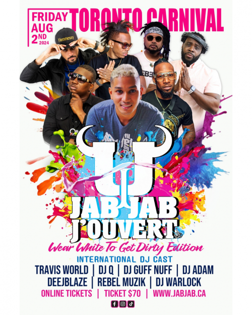 Jab Jab J'Ouvert is organizing Jab Jab J'Ouvert Toronto Carnival 2024 event by Jab Jab J'Ouvert on 2024–08–02 04 PM in Canada, we are selling the tickets for Jab Jab J'Ouvert Toronto Carnival 2024. https://www.ticketgateway.com/event/view/jabjabjouvert2024