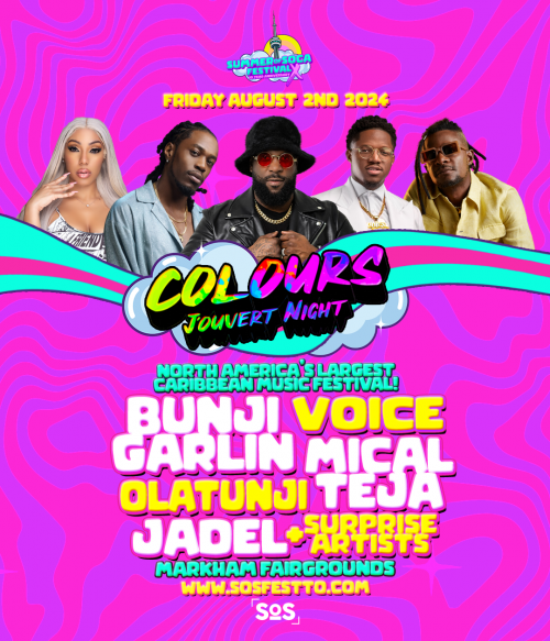 SOSfest INC is organizing COLOURS - J'OUVERT NIGHT - SOS FEST X | CARNIVAL FRIDAY event by SOSfest INC on 2024–08–02 06 PM in Canada, we are selling the tickets for COLOURS - J'OUVERT NIGHT - SOS FEST X | CARNIVAL FRIDAY. https://www.ticketgateway.com/event/view/colours2024