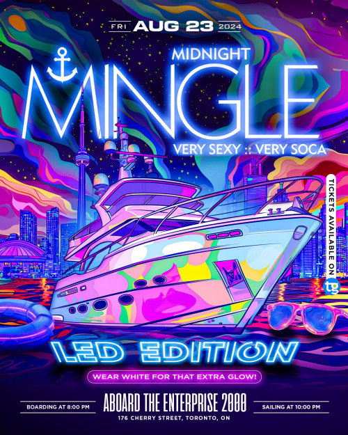 ENFORCAS is organizing MIDNIGHT MINGLE BOAT RIDE 2024 event by ENFORCAS on 2024–08–23 10 PM in Canada, we are selling the tickets for MIDNIGHT MINGLE BOAT RIDE 2024. https://www.ticketgateway.com/event/view/midnight-mingle-boat-ride-2024