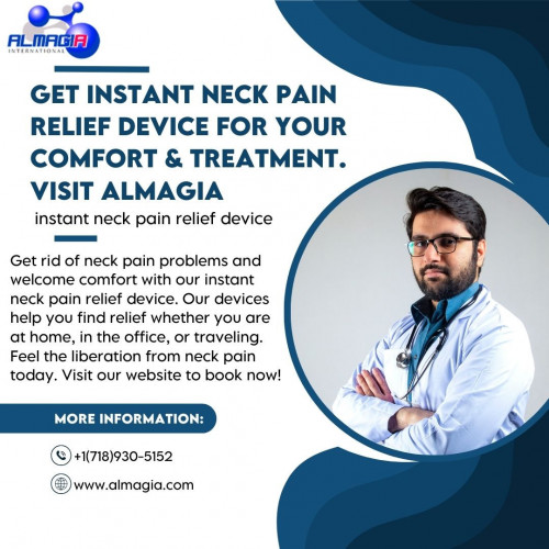 Get Instant Neck Pain Relief Device For Your Comfort & Treatment. Visit Almagia