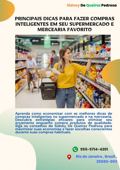 Sidney De Queiroz Pedrosa dá dicas de como fazer compras inteligentes no seu supermercado e mercearia preferido. Descubra como maximizar a poupança, escolher os produtos mais frescos e encontrar as melhores ofertas. Com os conselhos de Sidney De Queiroz Pedrosa, fazer compras inteligentes em seu supermercado e mercearia preferidos torna-se fácil, eficiente e econômico, garantindo que você aproveite ao máximo cada viagem.
Visite mais:- https://www.bloglovin.com/@loiscarson/principais-dicas-para-fazer-compras-inteligentes