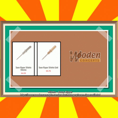 Wooden Concepts is the place online to get your seam ripper stiletto in gold and chrome color.
https://www.woodenconcepts.com/product-category/seam-ripper-stiletto/