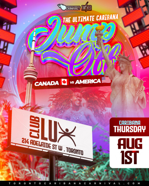 TORONTO CARIBANA CARNIVAL is organizing The Ultimate Caribana Jump Off | Caribana Thursday | Aug 1st 2024 event by TORONTO CARIBANA CARNIVAL on 2024–08–01 10:30 PM in Canada, we are selling the tickets for The Ultimate Caribana Jump Off | Caribana Thursday | Aug 1st 2024. https://www.ticketgateway.com/event/view/the-ultimate-caribana-jump-off---caribana-thursday---aug-1st-2024