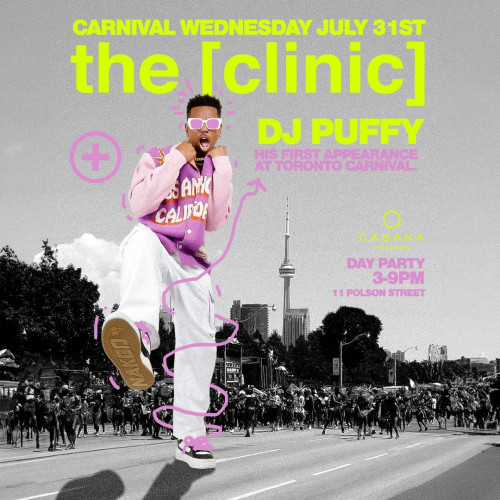 Dr. Jay is organizing DJ PUFFY at THE CLINIC at CABANA event by Dr. Jay on 2024–07–31 03 PM in Canada, we are selling the tickets for DJ PUFFY at THE CLINIC at CABANA. https://www.ticketgateway.com/event/view/djpuffytheclinic