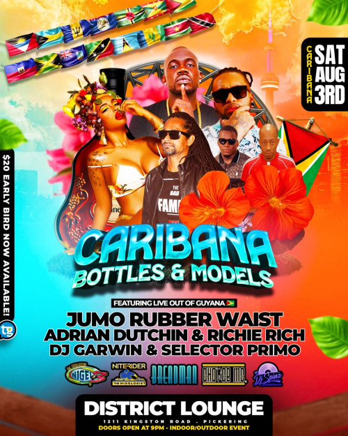 Mr. Paradise is organizing Caribana - Bottles & Models event by Mr. Paradiseon 2024–08–03 09 PM in Canada, we are selling the tickets for Caribana - Bottles & Models. https://www.ticketgateway.com/event/view/caribana-bottle-models