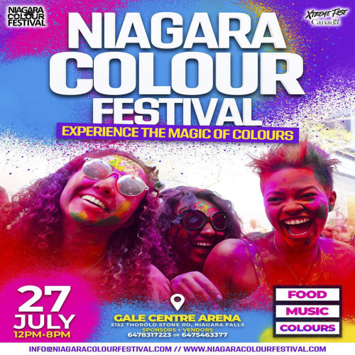 Niagara Colour Festival organizing NIAGARA COLOUR FESTIVAL event by Niagara Colour Festival 2024–07–27 12 PM in Canada, we are selling the tickets for NIAGARA COLOUR FESTIVALhttps://www.ticketgateway.com/event/view/niagara-colour-festival2024