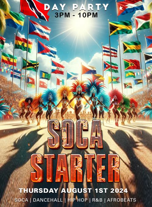 Caribana Parties. is organizing SOCA STARTER event by Caribana Parties. on 2024–08–01 3 PM in Canada, we are selling the tickets for SOCA STARTER. https://www.ticketgateway.com/event/view/soca-starter