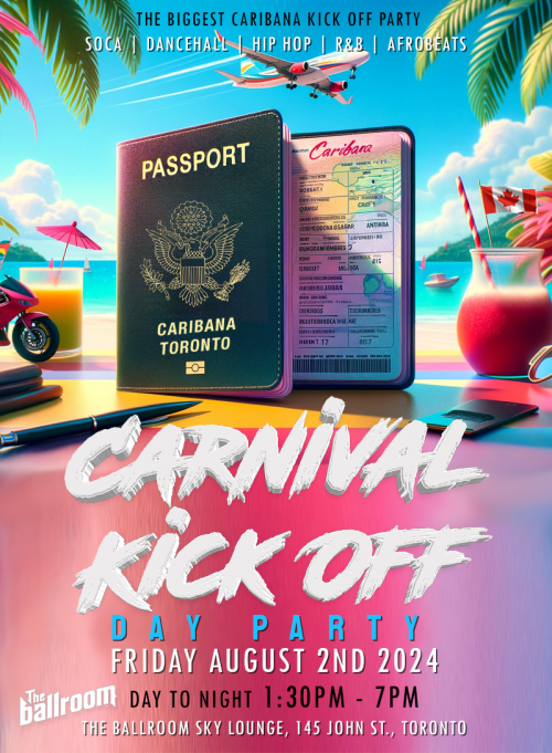 Caribana Parties is organizing CARNIVAL KICK OFF event by Caribana Parties on 2024–08– 02 01:30 PM in, Canada, we are selling the tickets for CARNIVAL KICK OFF .https://www.ticketgateway.com/event/view/carnival-kick-off