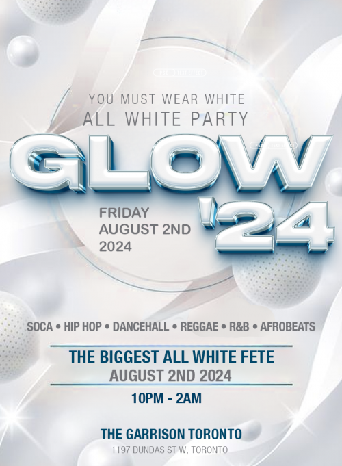 Caribana Parties is organizing GLOW 2024 event by Caribana Partie 2024–08–02 10 PM in Canada, we are selling the tickets for GLOW 2024.https://www.ticketgateway.com/event/view/glow-2024
