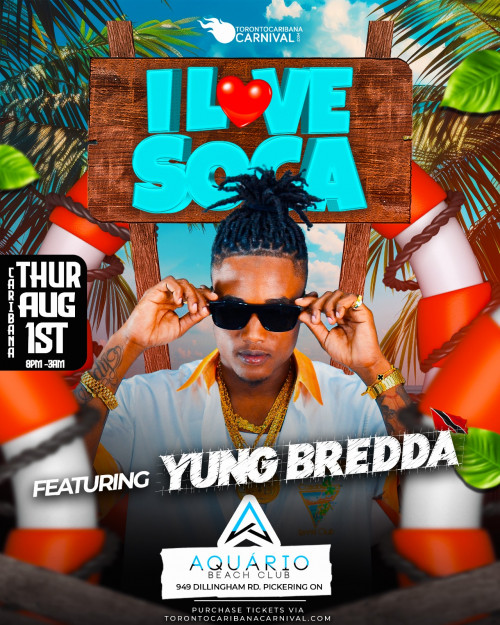 TORONTO CARIBANA CARNIVAL is organizing I ❤️️ SOCA - Pool Party | Caribana Thursday | Aug 1st 2024 event by TORONTO CARIBANA CARNIVAL 2024–08–01 8 PM in Canada, we are selling the tickets for I ❤️️ SOCA - Pool Party | Caribana Thursday | Aug 1st 2024 https://www.ticketgateway.com/event/view/i-----soca---pool-party---caribana-thursday---aug-1st-2024