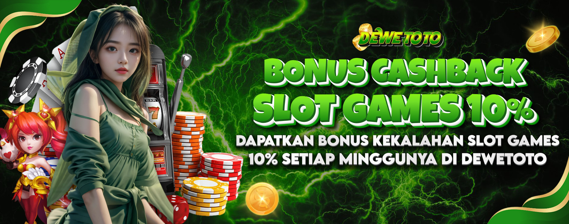 BONUS CASHBACK SLOT 10%