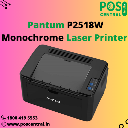 Pantum P2518w monochrome laser wireless printer is a reliable and efficient printing solution for professionals and individuals who require high-quality black-and-white prints. The printer has compact dimensions, measuring approximately 13.27 inches (337 mm) in width, 8.66 inches (220 mm) in depth, and 7.01 inches (178 mm) in height. The printer is lightweight, weighing around 4.75 kg. This makes it easy to move and reposition as needed. The printer supports mobile printing solutions like AirPrint and Google Cloud Print. You can print documents and photos directly from your mobile devices, enhancing flexibility and productivity. POS Central India offers fair deals on the Pantum P2518W single function monochrome laser printer with free express delivery. For more information, go through https://www.poscentral.in/pantum-p2518w-22ppm-a4-23ppm-letter-monochrome-laser-printer.html