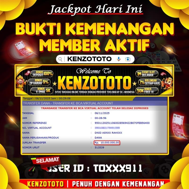 TOTAL WD : RP 10.000.000 CASH!!!