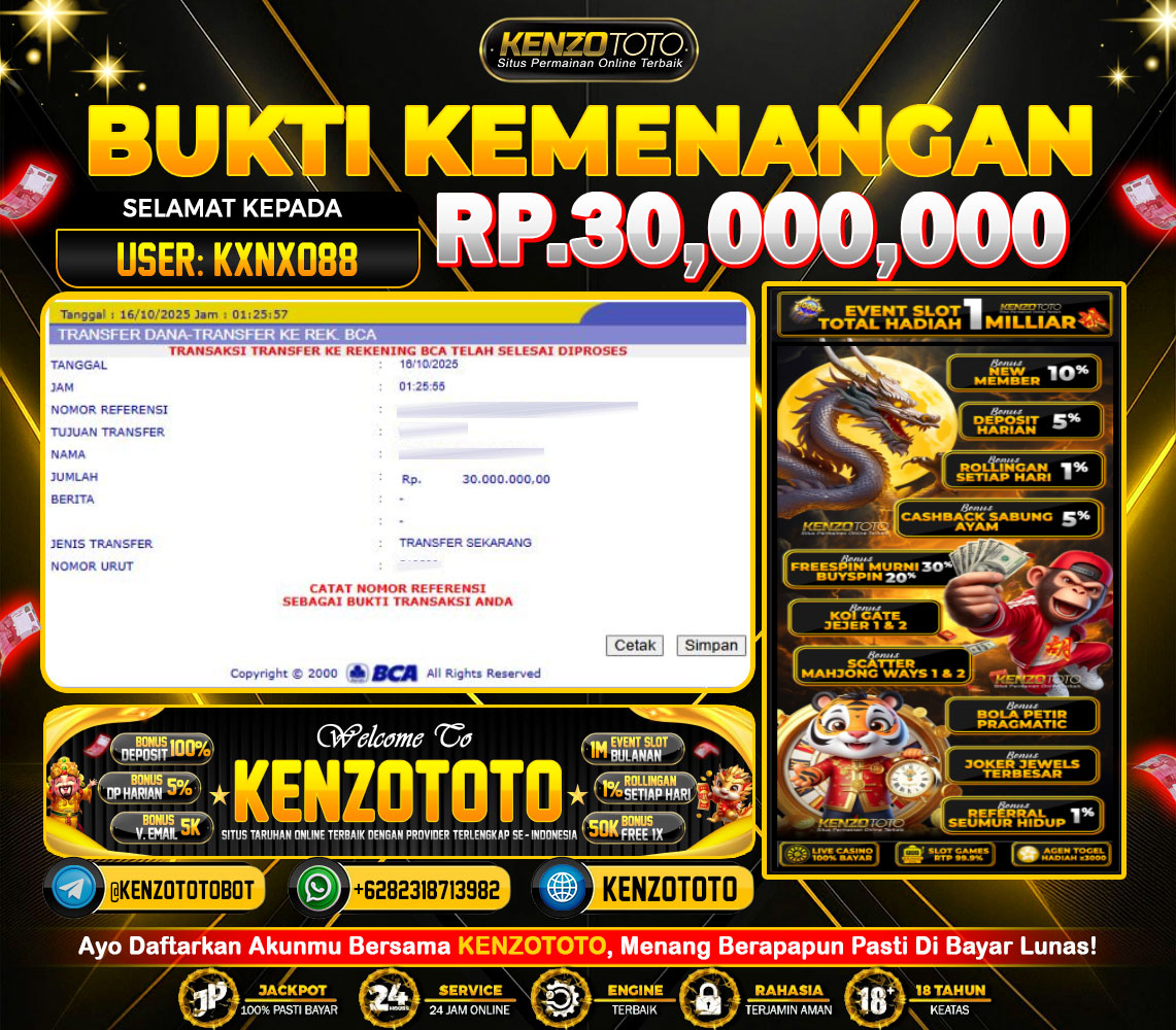 TOTAL WD : RP 30.000.000 CASH!!!