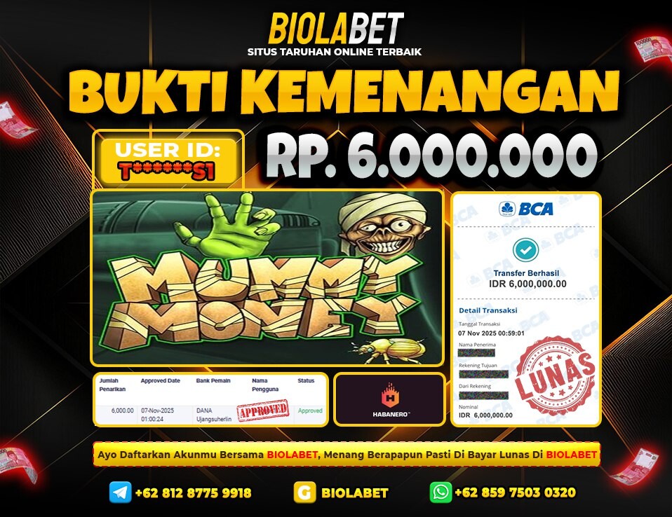 BIOLABET JACKPOT  Habanero Rp.6.000.000.,- LUNAS