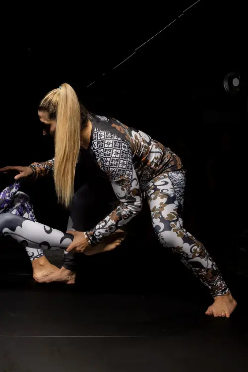 legins jiujitsu850cherry blossom Women's Cherry Blossom Ranked Jiu Jitsu Spats$85