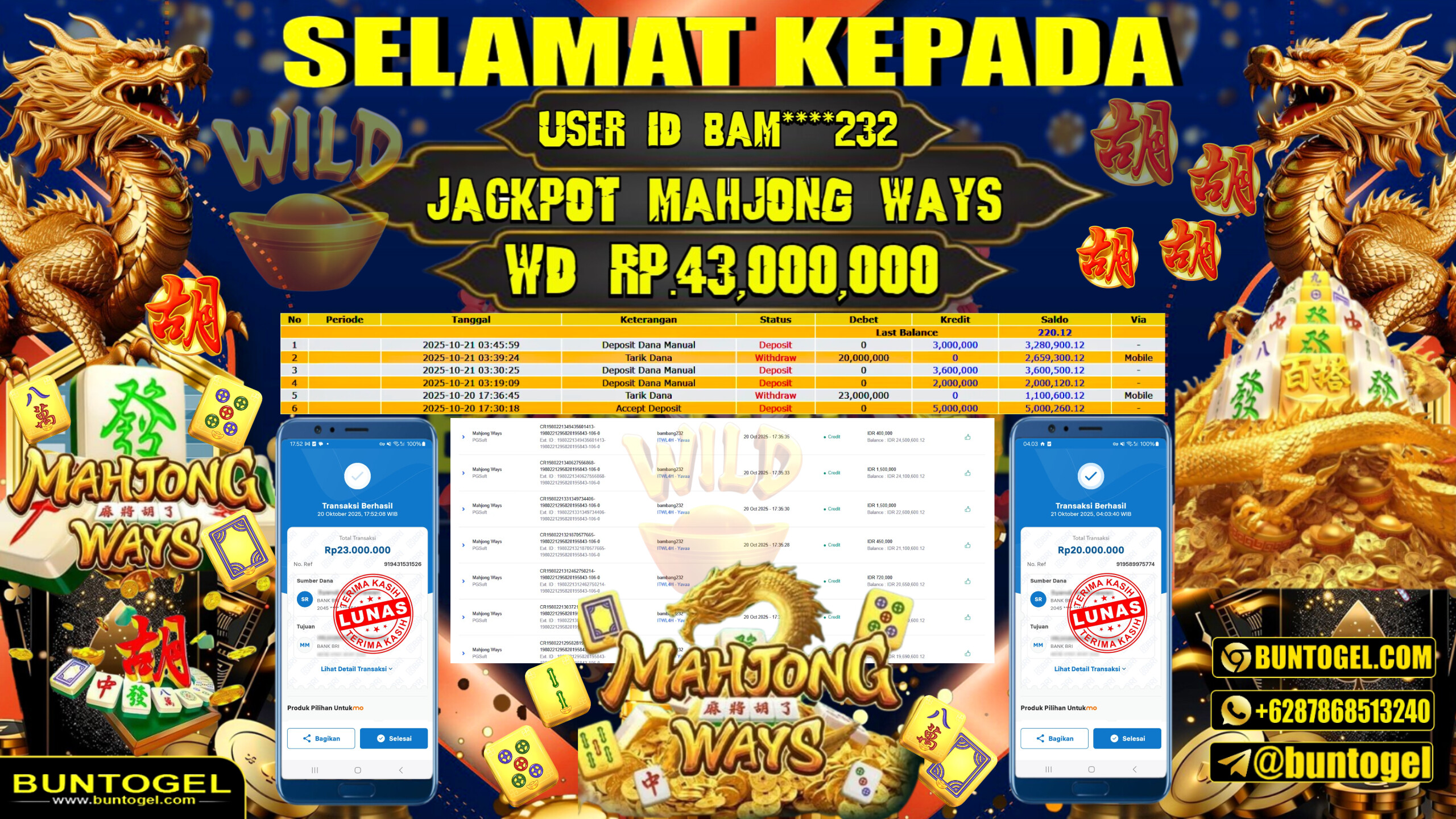BUKTI BAYAR BUNTOGEL