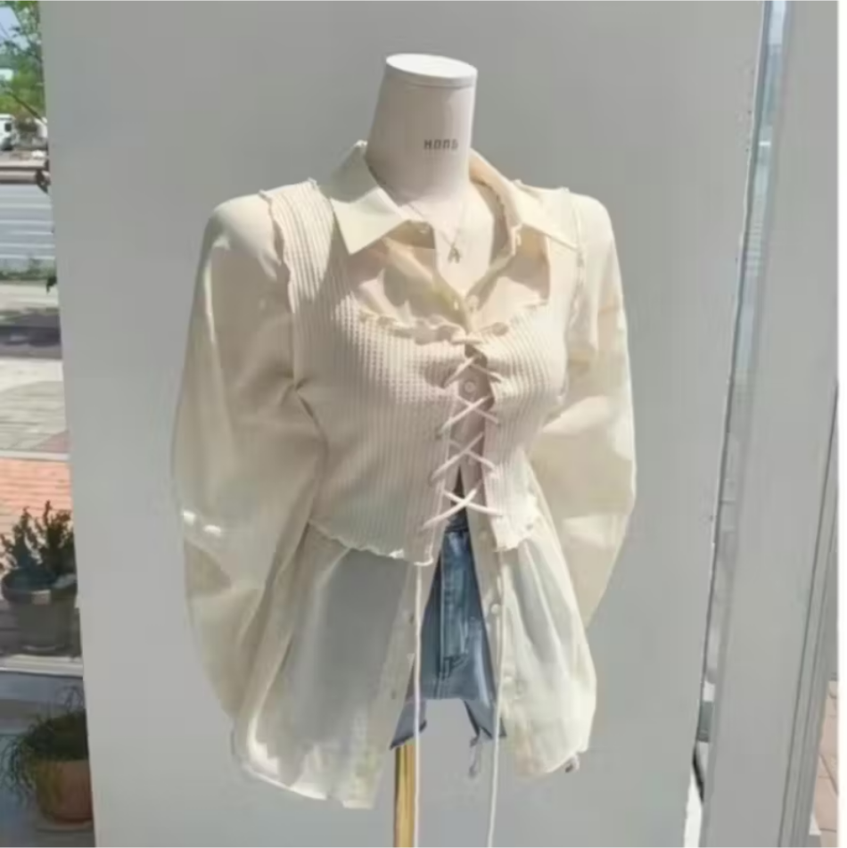 Rx Fashion Kemeja Vest Wanita Korean Style | Pakaian Wanita