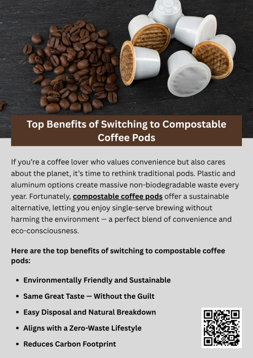 Switching to compostable coffee pods offers eco-friendly benefits without sacrificing flavor or convenience. These pods break down naturally, reducing landfill waste and minimizing plastic pollution. They’re compatible with most coffee machines and deliver the same rich taste you love. By choosing compostable coffee pods, you enjoy your daily brew while supporting a cleaner, more sustainable planet. To know more visit here- https://wideawakecoffee.com/coffee-pods/