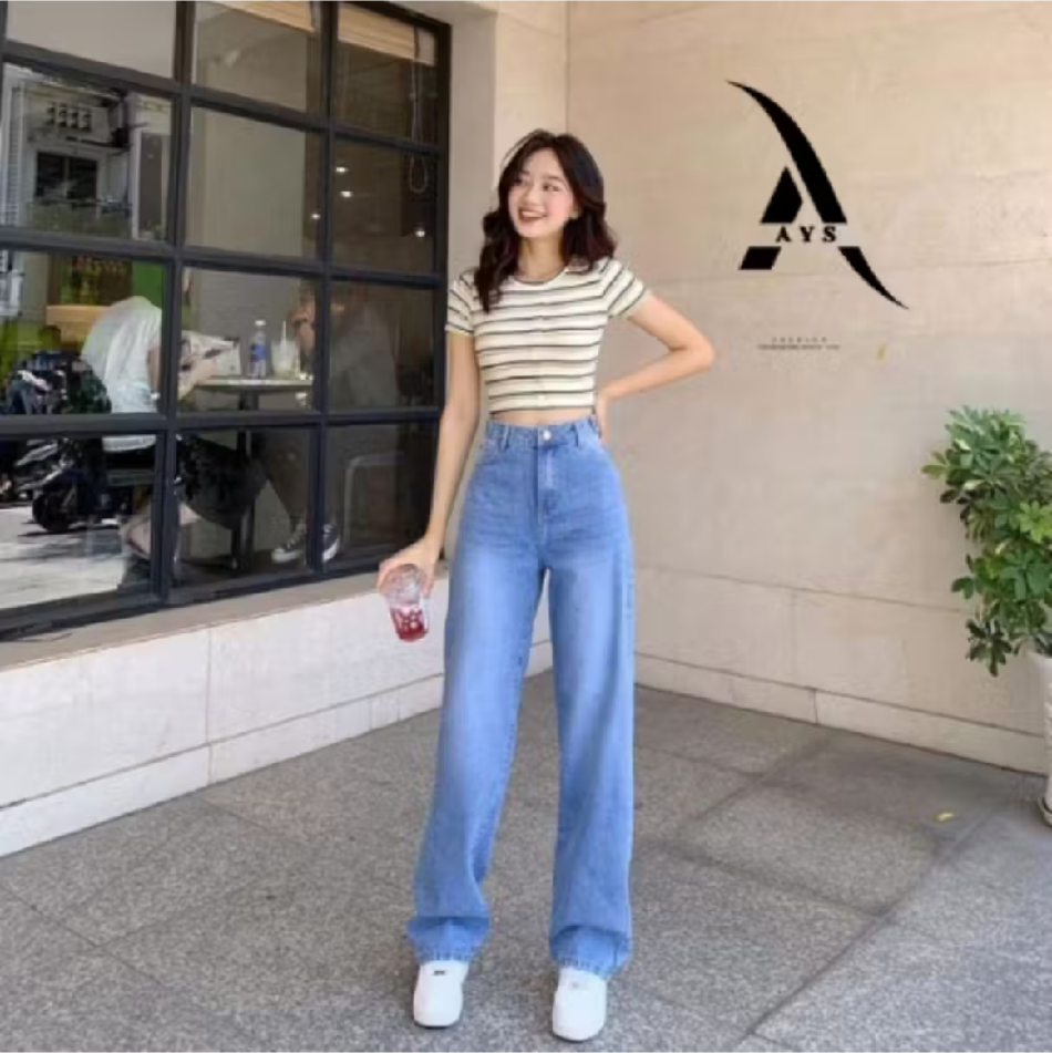 Celana Oropants Jeans Wanita Highwaist