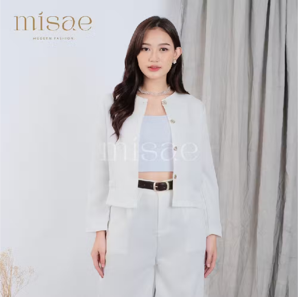 Misae Myuzy Korean Crop Blazer Anti Kusut | Pakaian Wanita