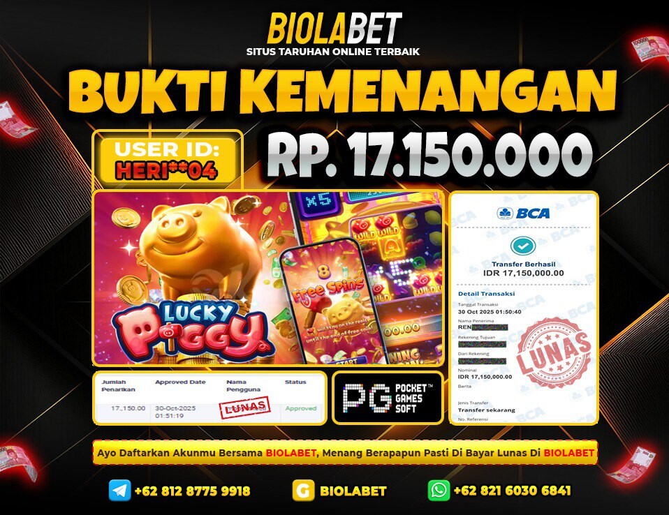 BIOLABET JACKPOT PG Soft Rp.17.150.000.,- LUNAS