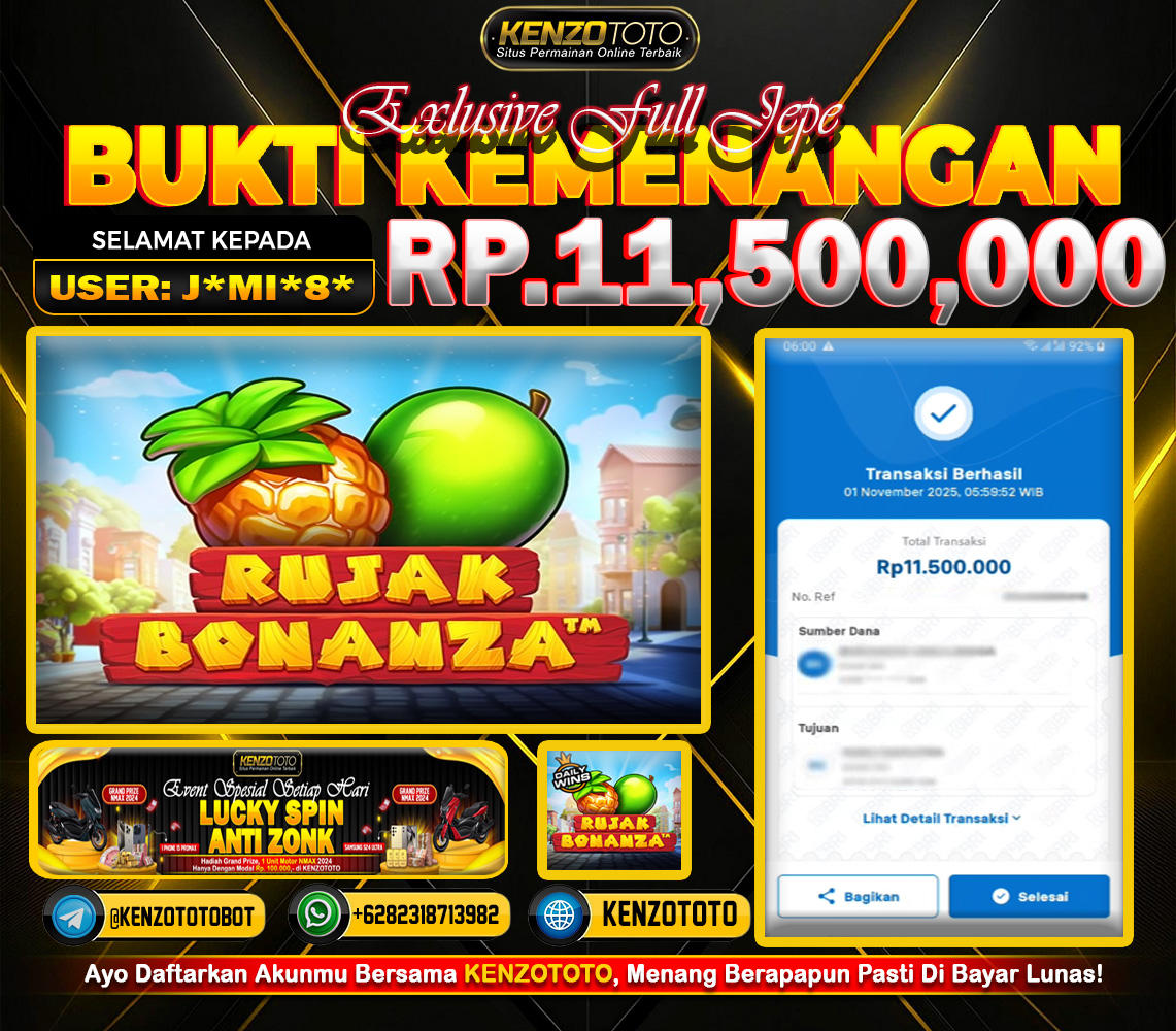 TOTAL WD : RP 11.500.000 CASH!!!