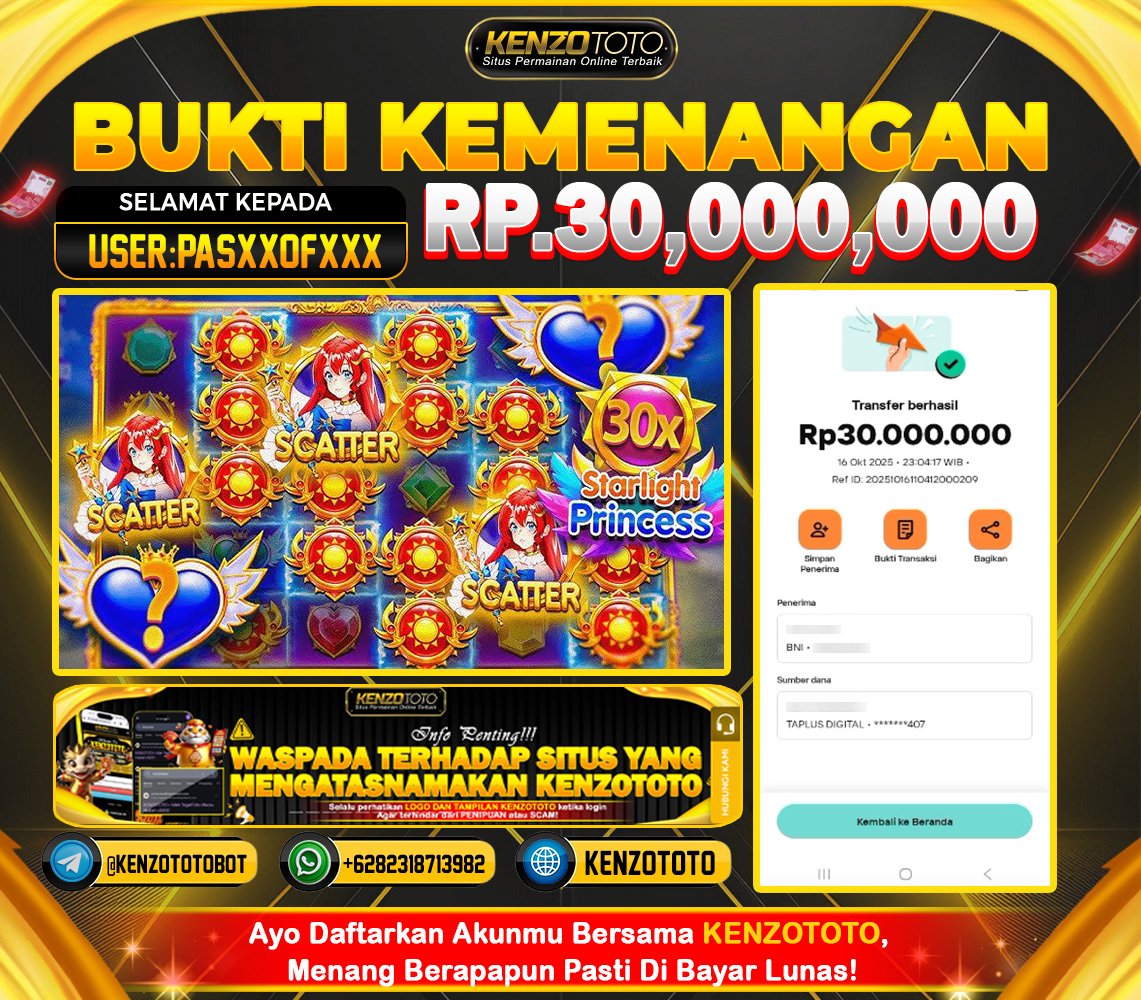 TOTAL WD : RP 30.000.000 CASH!!!
