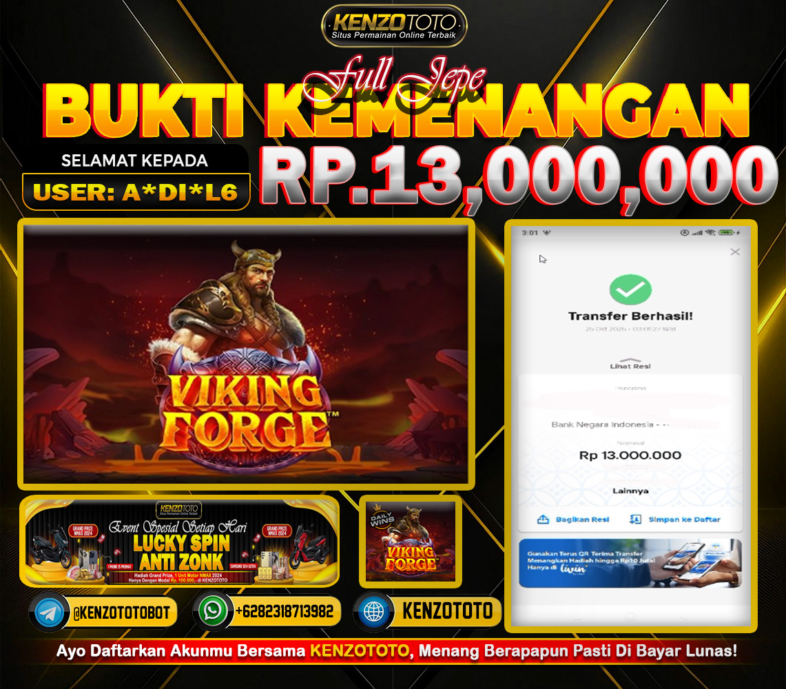 TOTAL WD : RP 13.000.000 CASH!!!