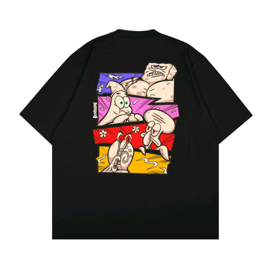 Kaos Oversized Tshirt Squarepants - Benidson