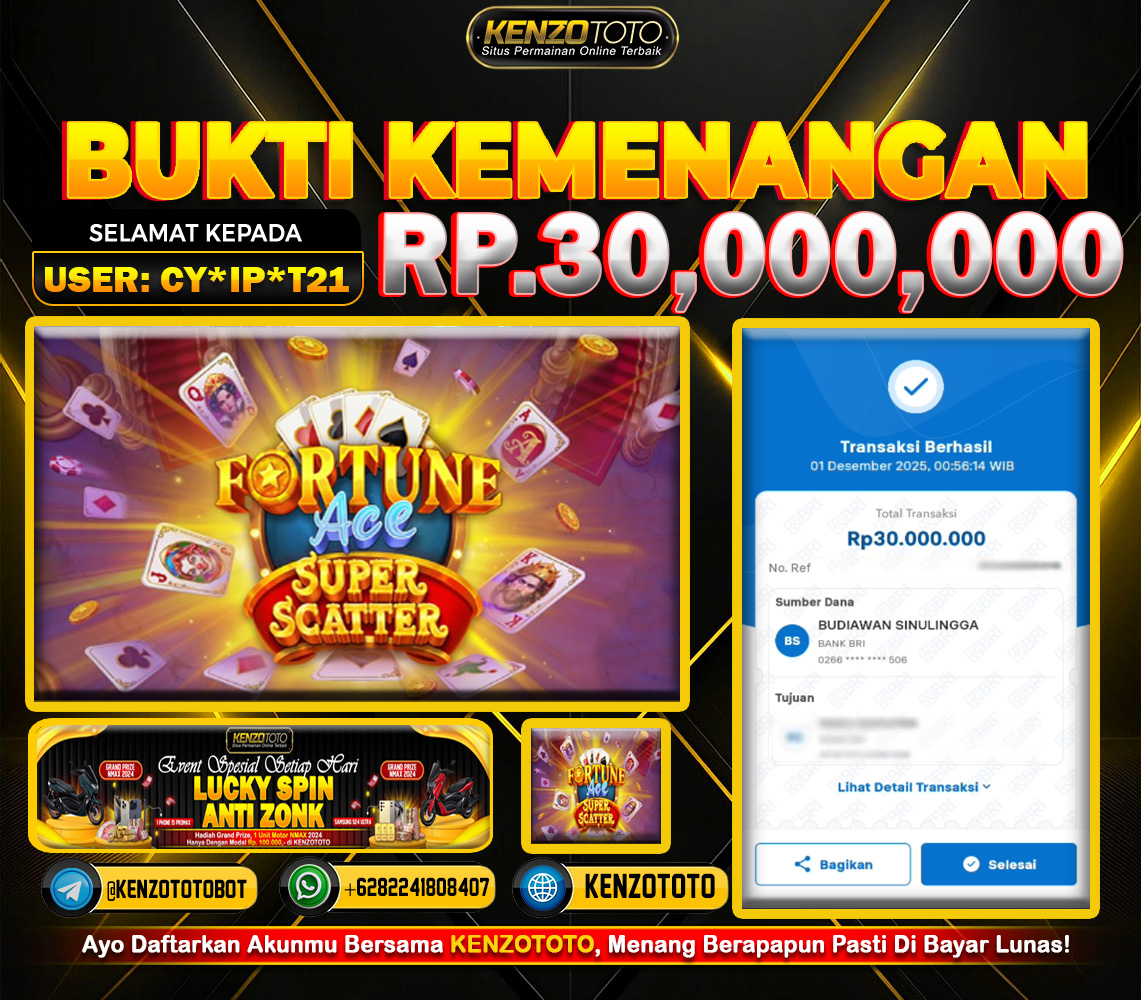 TOTAL WD : RP 30.000.000 CASH!!!
