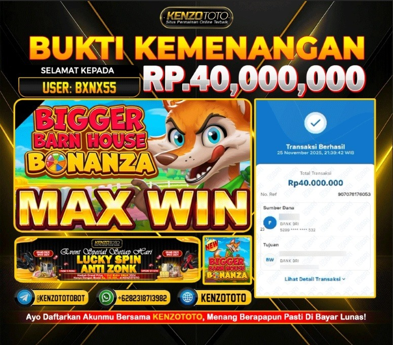 TOTAL WD : RP 40.000.000 CASH!!!