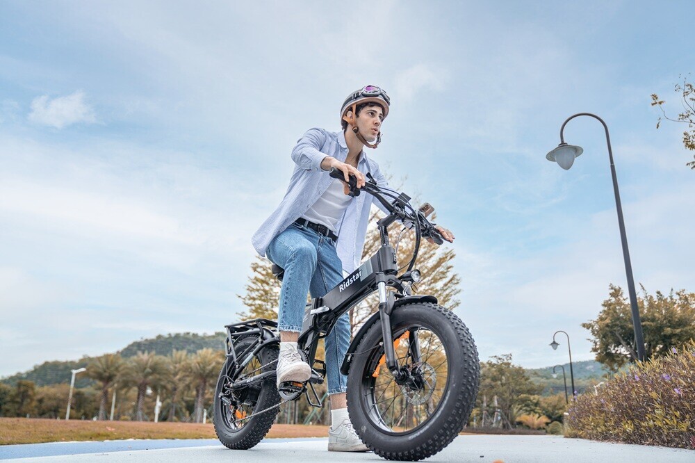 H20 Pro Folding Electric Bike, 150 km Range, Removable Battery 48V 23Ah, Dual Motor 170Nm, 20 Inch Fat Bike Electric, 7 Speed Bike, Double Suspension E-Bike, Dual Disc, LCD Display